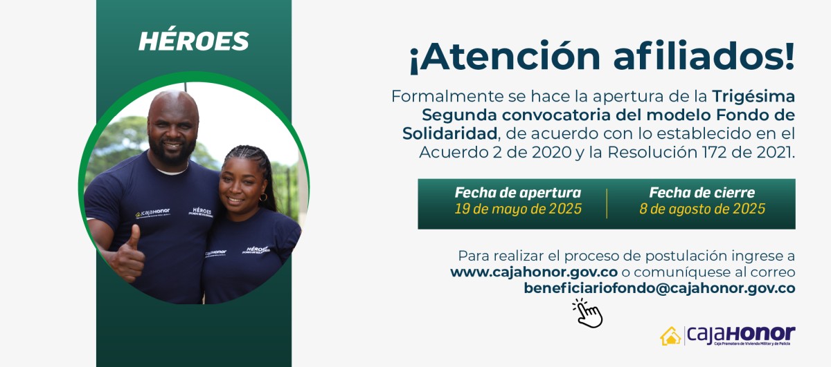Apertura Trigésima segunda Convocatoria del Fondo de Solidaridad